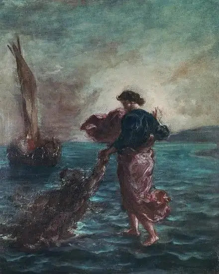 Le Christ marchant sur les eaux - Eugène Delacroix