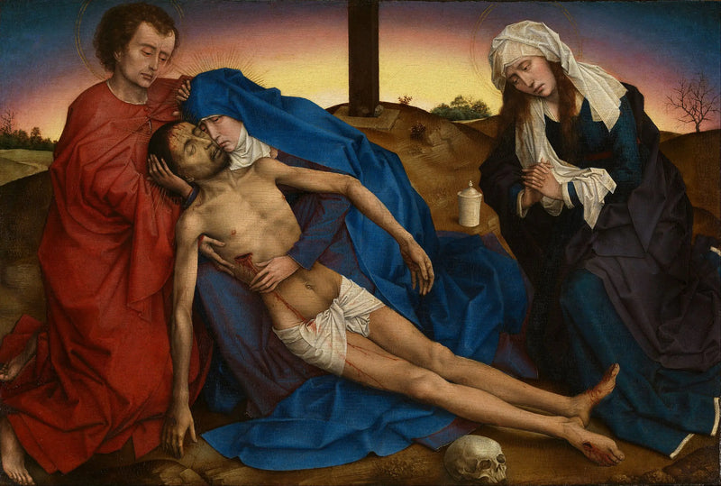 Le Christ pleuré par sa Mère, saint Jean et sainte Marie Madeleine - Rogier van der Weyden