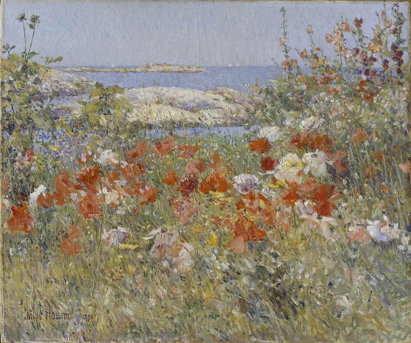 Le Jardin de Cecilia Thaxter, îles de Shoals, Maine - Childe Hassam