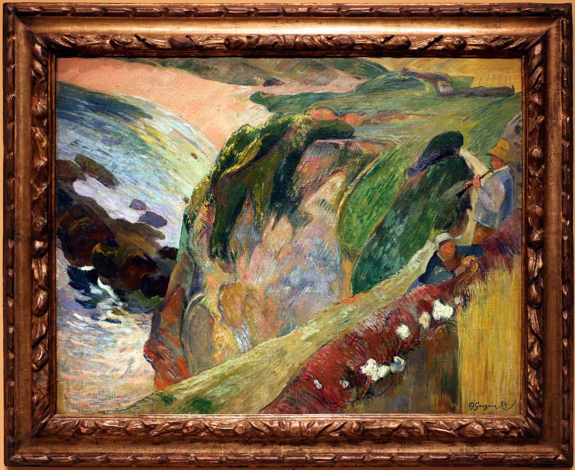 Le Joueur de flageolet sur la falaise - Paul Gauguin