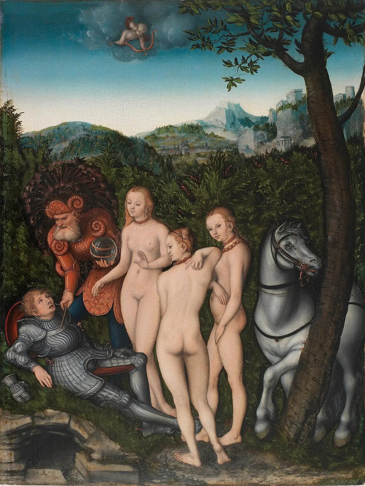 Le Jugement de Pâris - Lucas Cranach the Elder - Alpha Reproduction