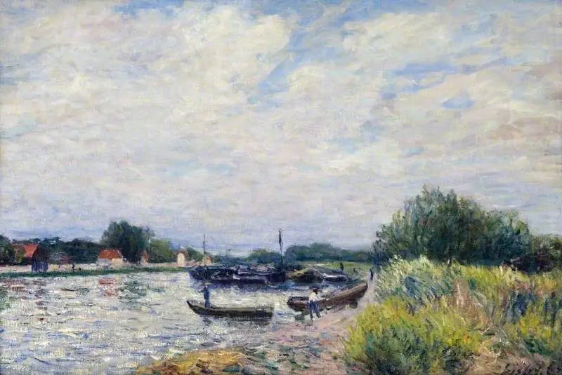 Le Loing à Saint-Mammès - Alfred Sisley