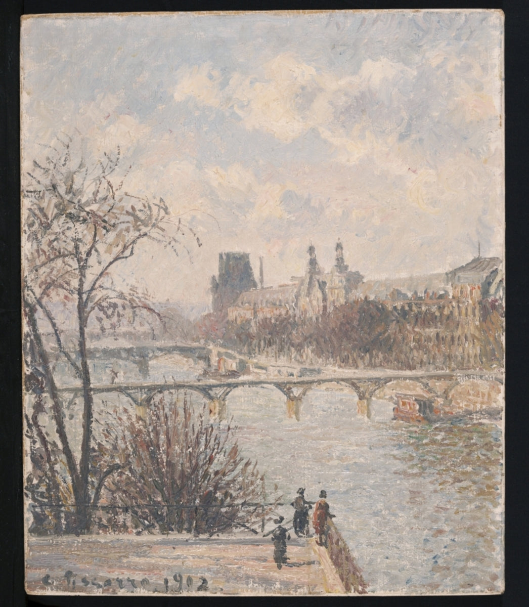 Reproduction du tableau « Le Louvre, matin - Camille Pissarro » par Alpha Reproduction en peinture à l’huile