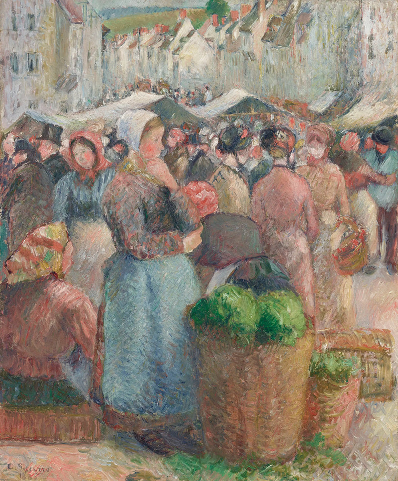 Le Marché à Gisors - Camille Pissarro