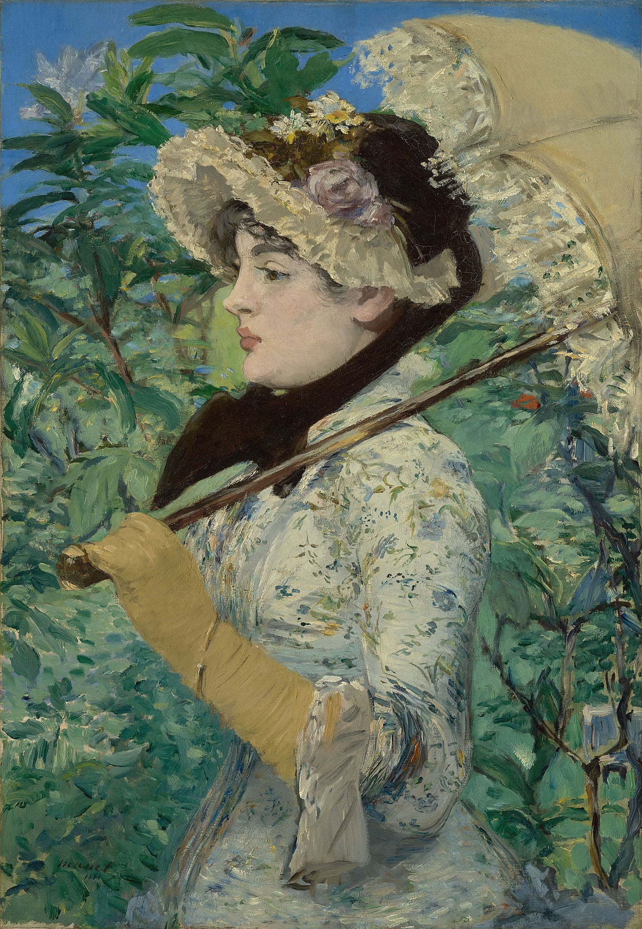 Reproduction du tableau « Le Printemps - Édouard Manet » par Alpha Reproduction en peinture à l’huile