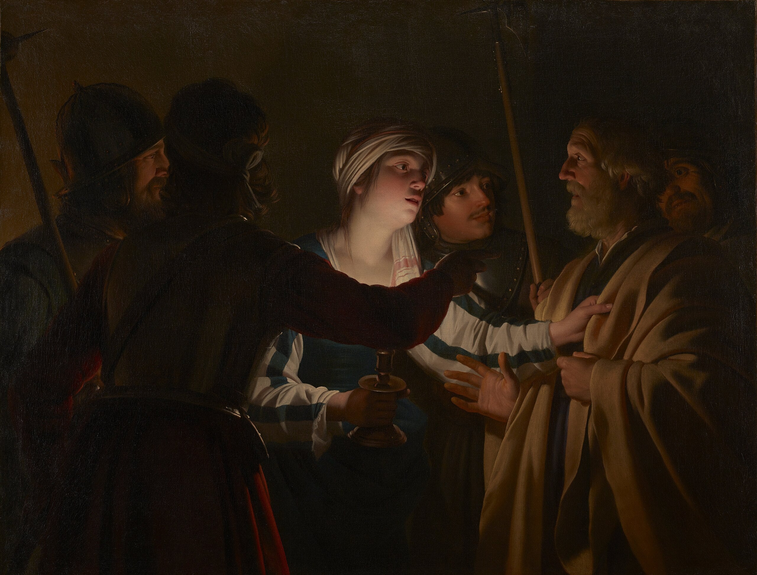Le Reniement de saint Pierre - Gerrit van Honthorst