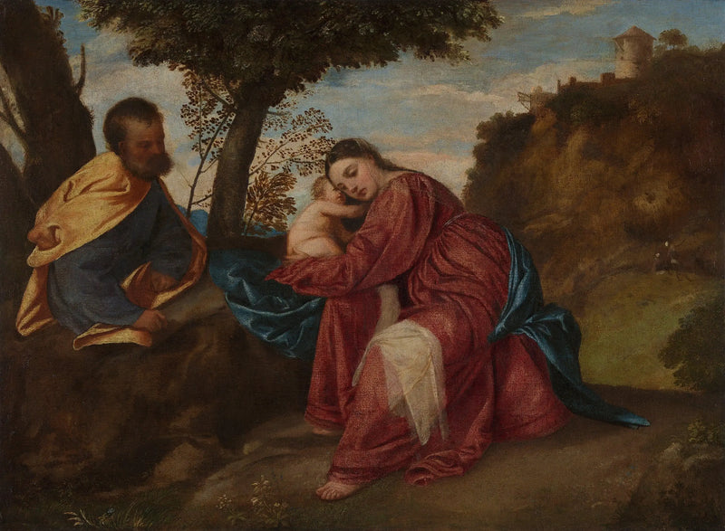 Le Repos pendant la fuite en Égypte - Titian