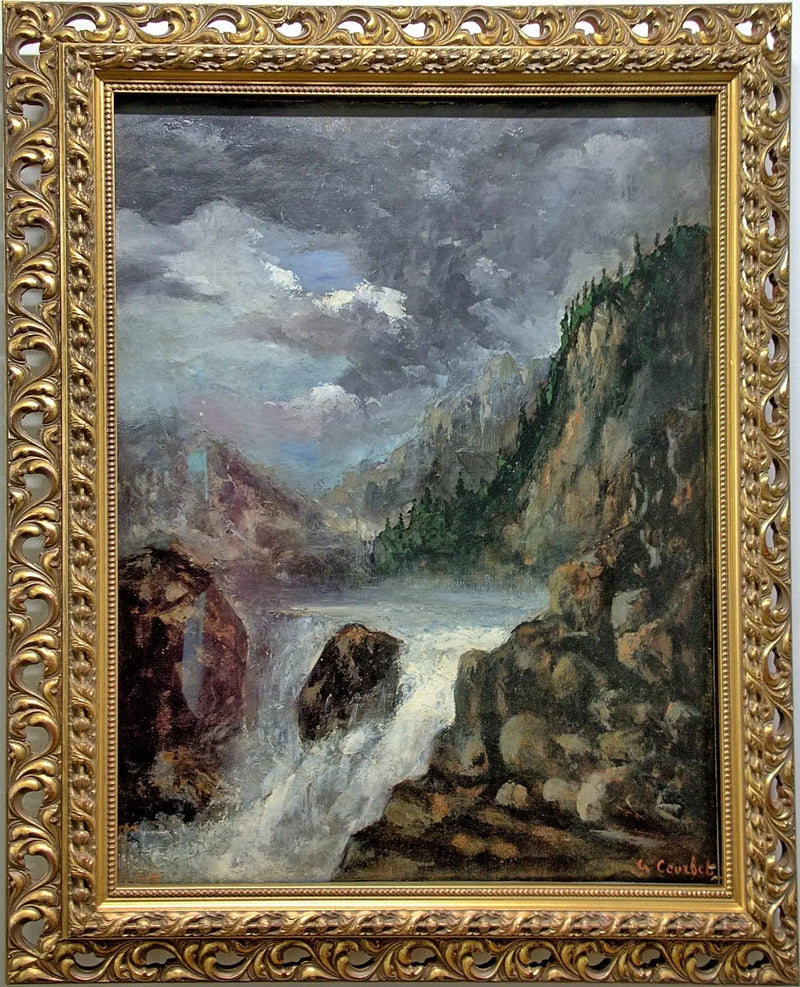 Le Saut du Doubs - Gustave Courbet
