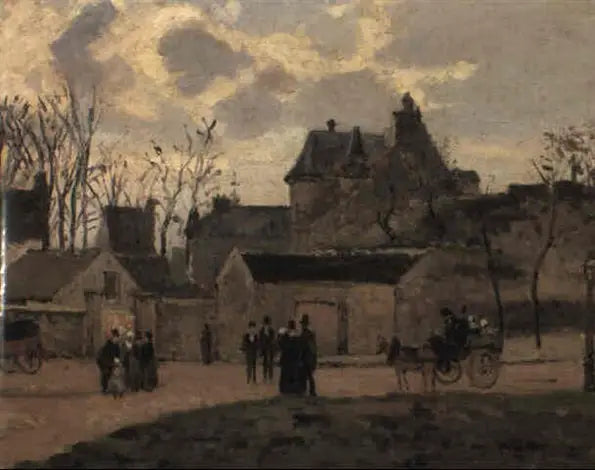 Le Tribunal de Pontoise, place Saint-Louis - Camille Pissarro