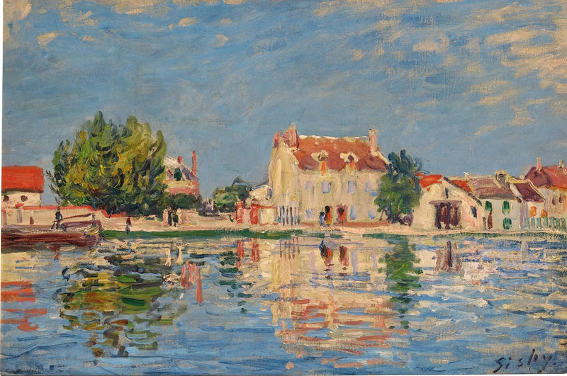 Le canal du Loing à Saint-Mammès - Alfred Sisley