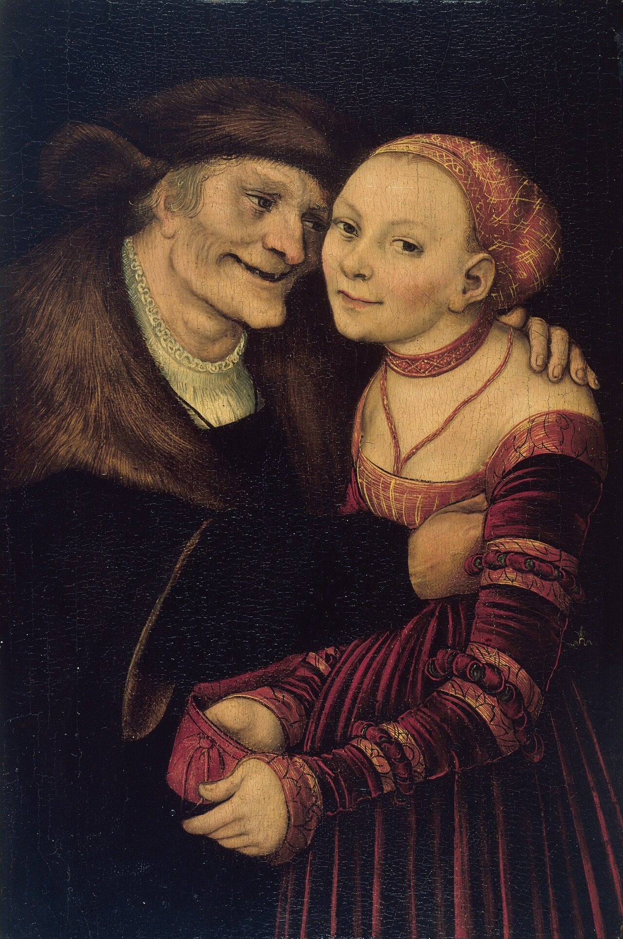 Le couple mal assorti - Lucas Cranach the Elder