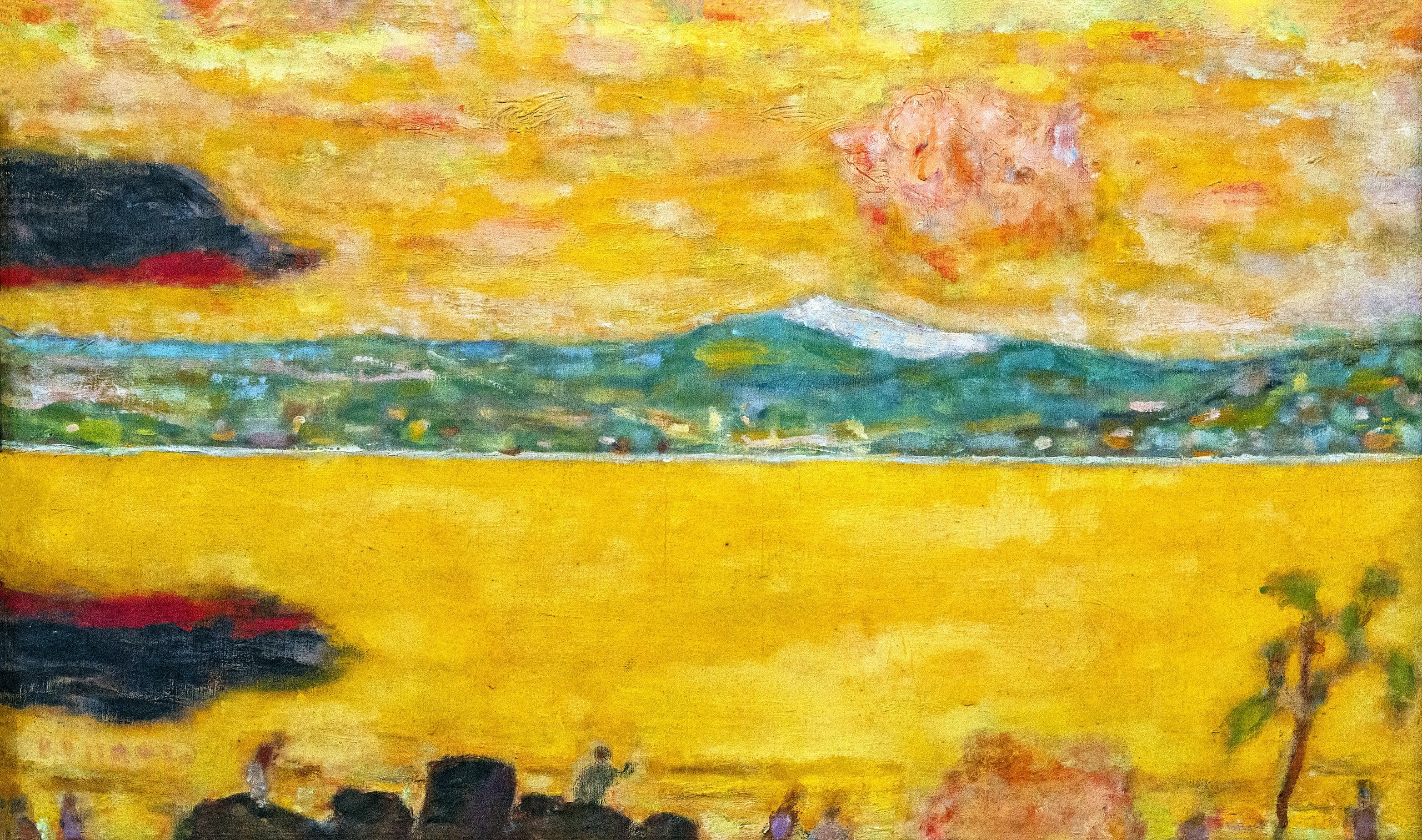 Reproduction du tableau « Le golfe de Saint-Tropez au couchant - Pierre Bonnard » par Alpha Reproduction en peinture à l’huile