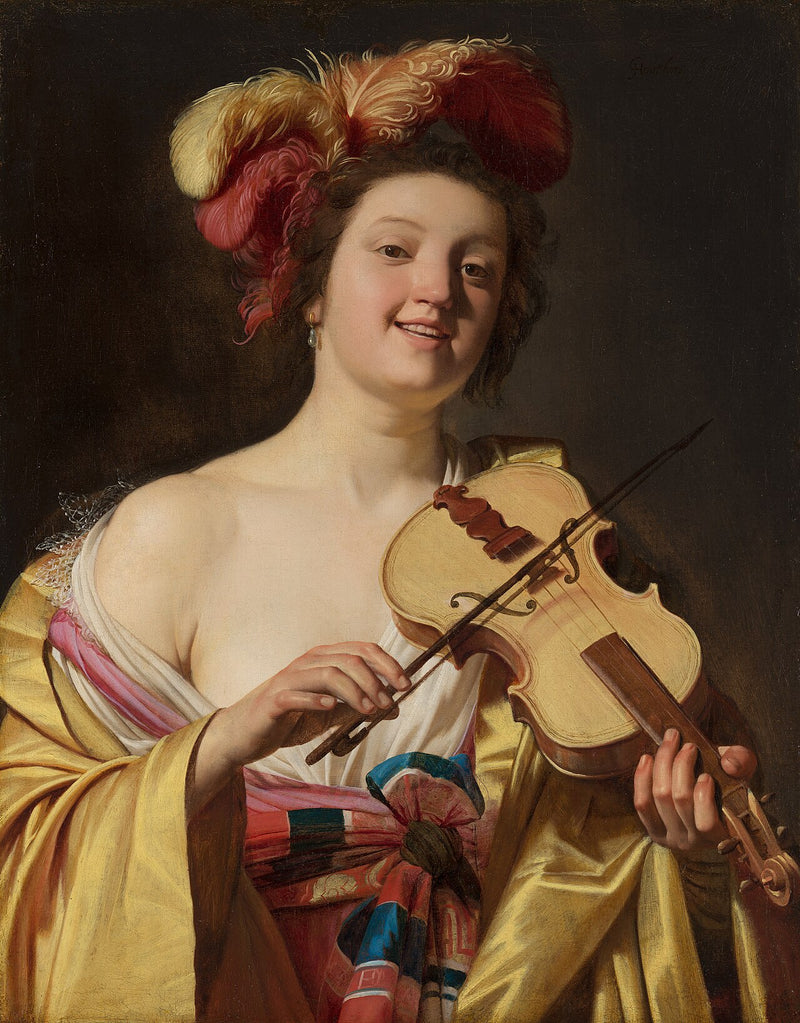 Le joueur de violon - Gerrit van Honthorst