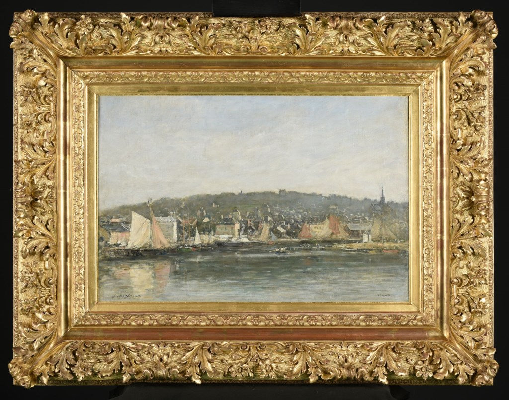 Le port de Trouville le matin - Eugène Boudin