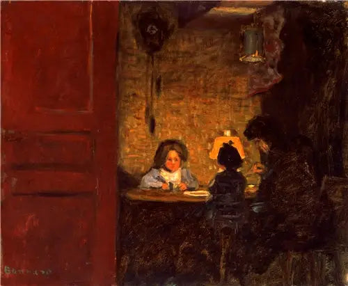 Le repas du soir - Pierre Bonnard