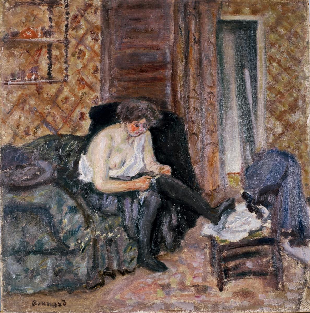 Reproduction du tableau « Les Bas noirs - Pierre Bonnard » par Alpha Reproduction en peinture à l’huile