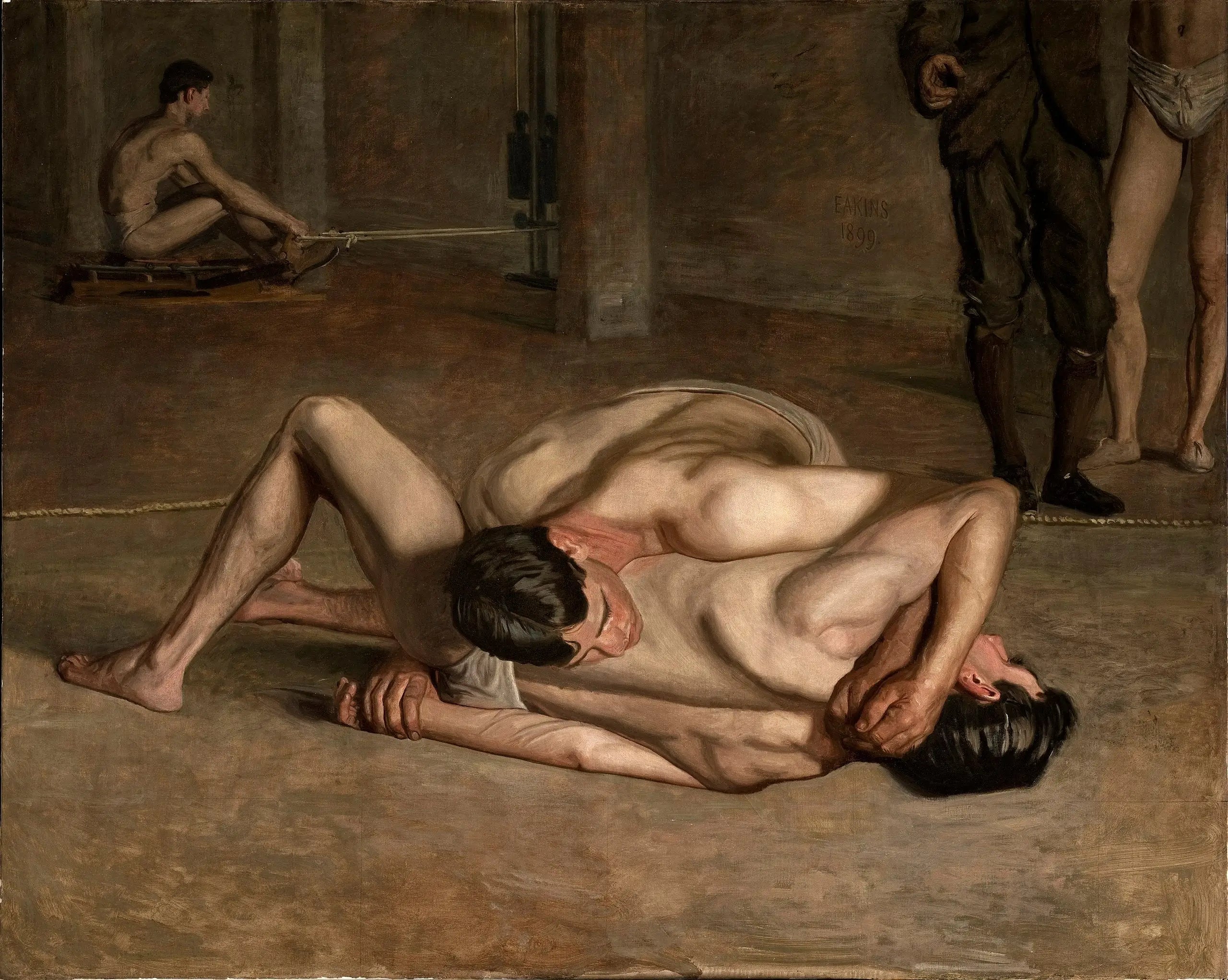 Les Lutteurs - Thomas Eakins - Alpha Reproduction