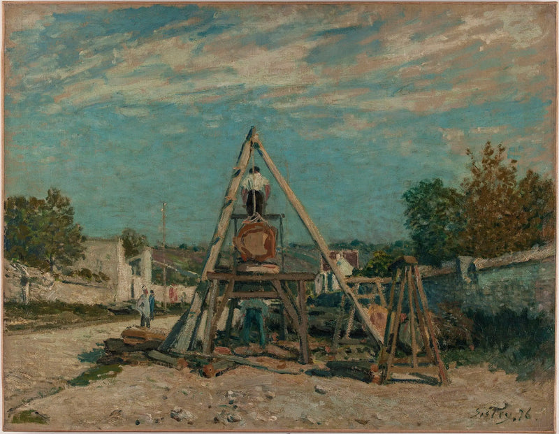 Les Scieurs de long - Alfred Sisley