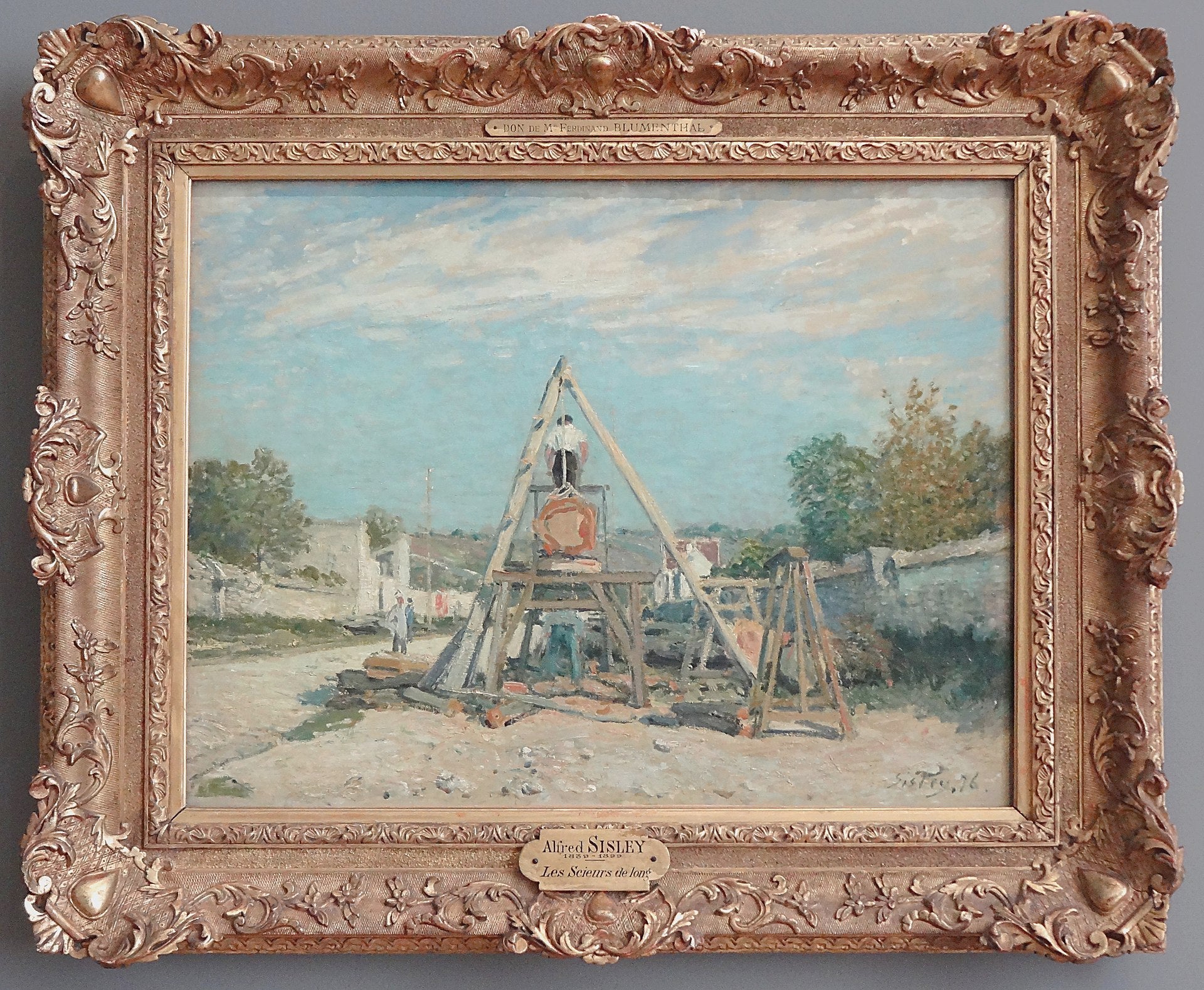 Les Scieurs de long - Alfred Sisley