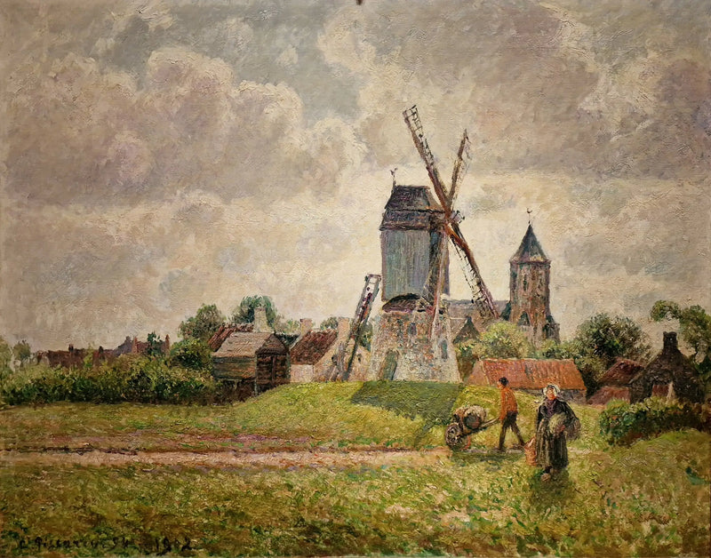 Le vieux moulin de Knokke - Camille Pissarro