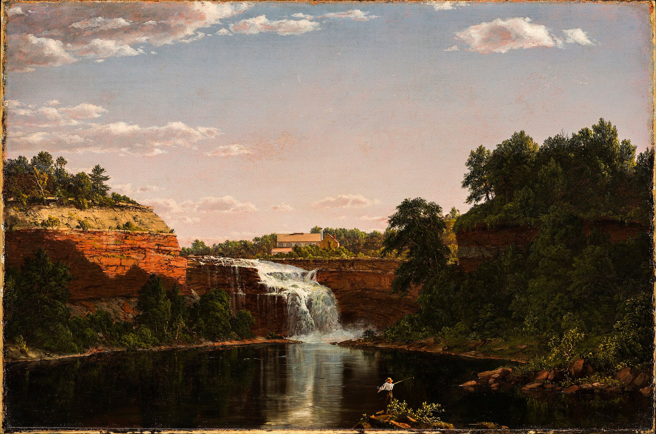 Lower Falls, Rochester - Frederic Edwin Church
