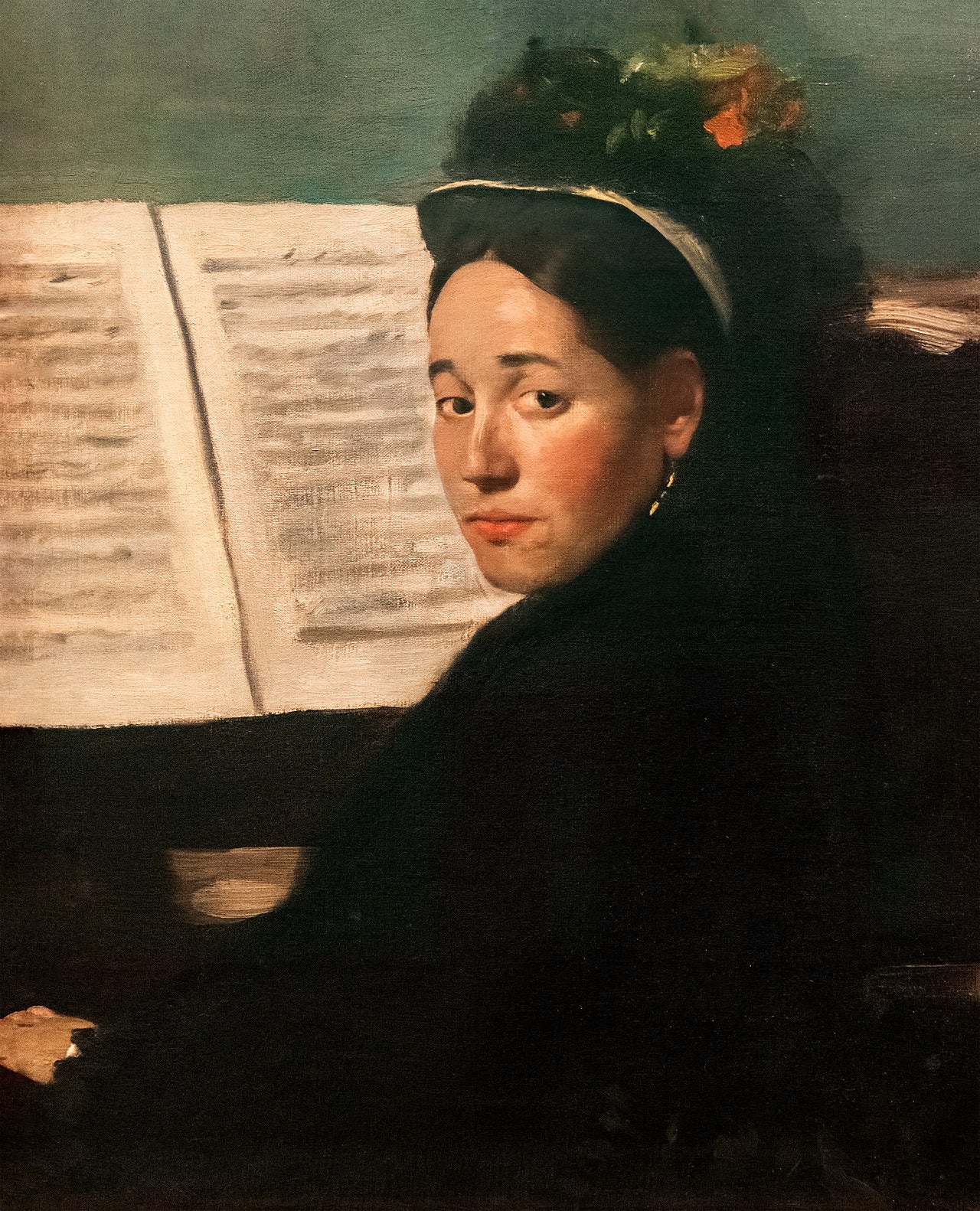Mademoiselle Dihau au piano - Edgar Degas