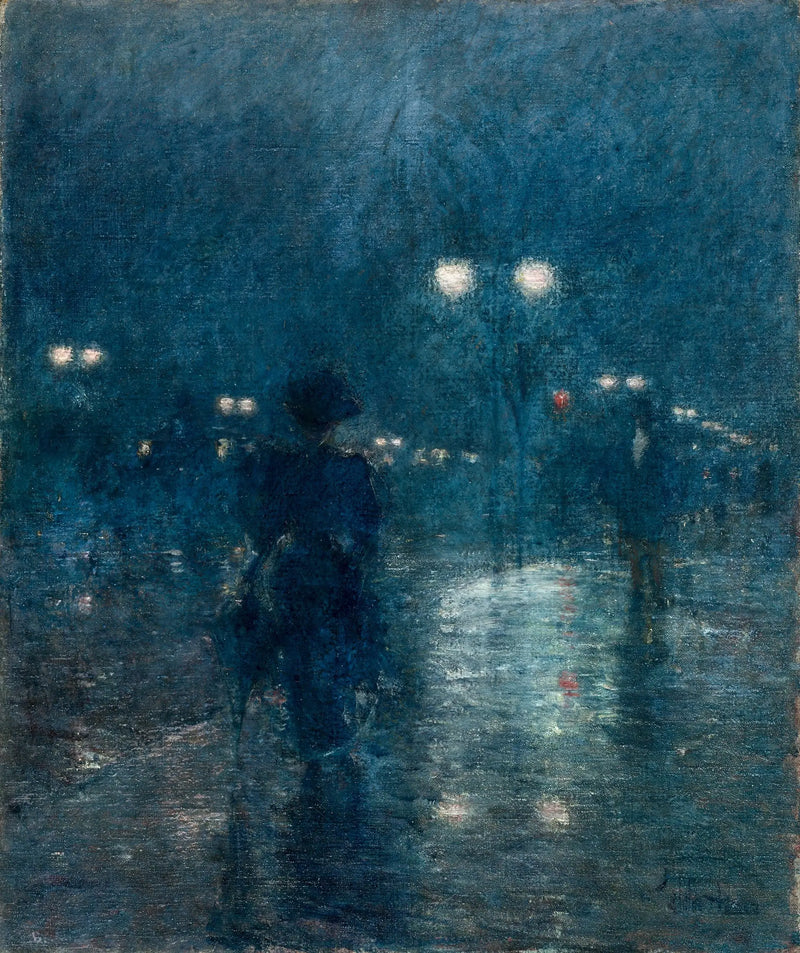 Nocturne de la Cinquième Avenue - Childe Hassam