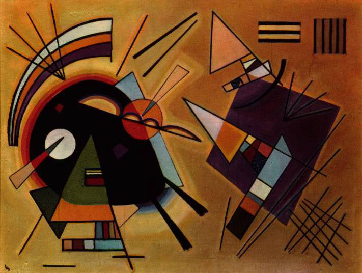 Noir et Violet - Vassily Kandinsky