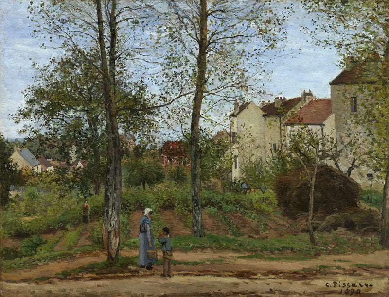 Paysage à Louveciennes, automne - Camille Pissarro