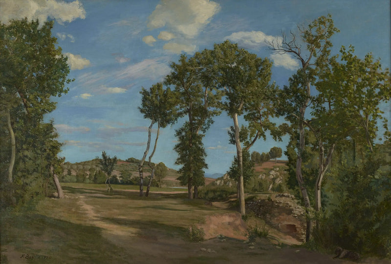 Paysage au bord du Lez - Frédéric Bazille