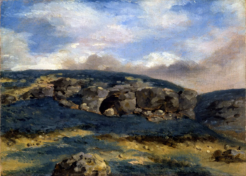 Paysage aux rochers - Eugène Delacroix