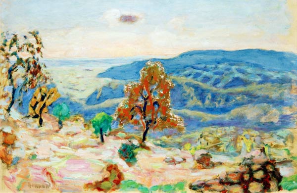 Reproduction du tableau « Paysage de montagne - Pierre Bonnard » par Alpha Reproduction en peinture à l’huile