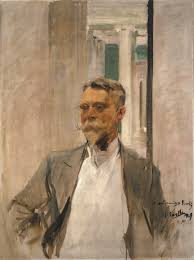 Reproduction du tableau « Portrait de Charles M. Kurtz, directeur fondateur de la Albright Art Gallery (1905-1909) - Joaquín Sorolla » par Alpha Reproduction en peinture à l’huile
