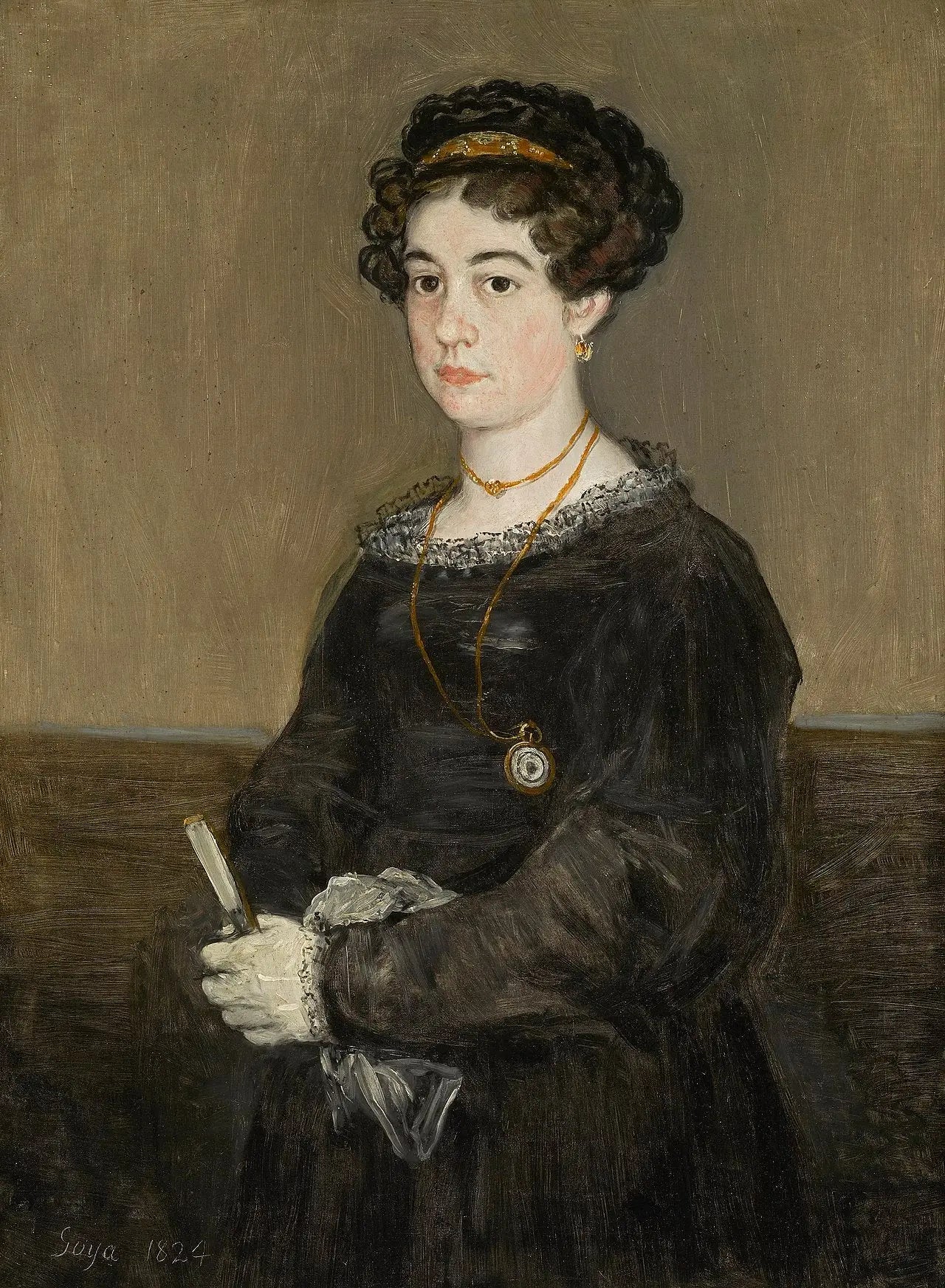 Reproduction du tableau « Portrait de María Martínez de Puga - Francisco de Goya » par Alpha Reproduction en peinture à l’huile
