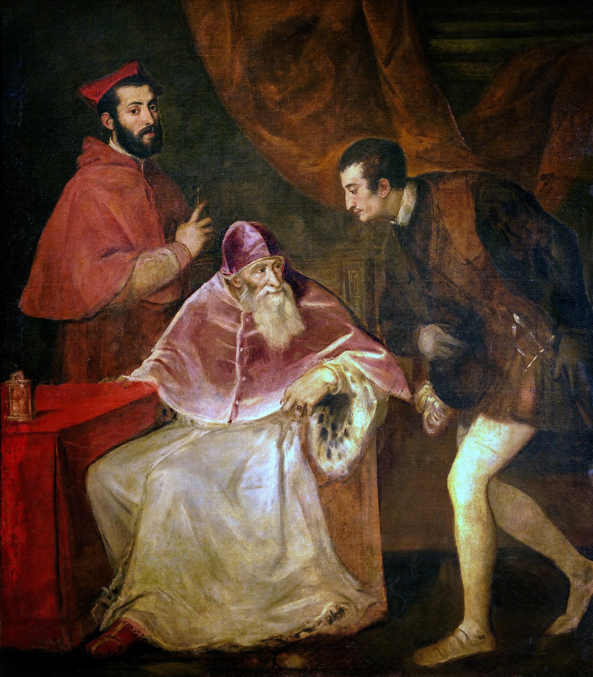 Portrait de Paul III avec ses petits-fils - Titian