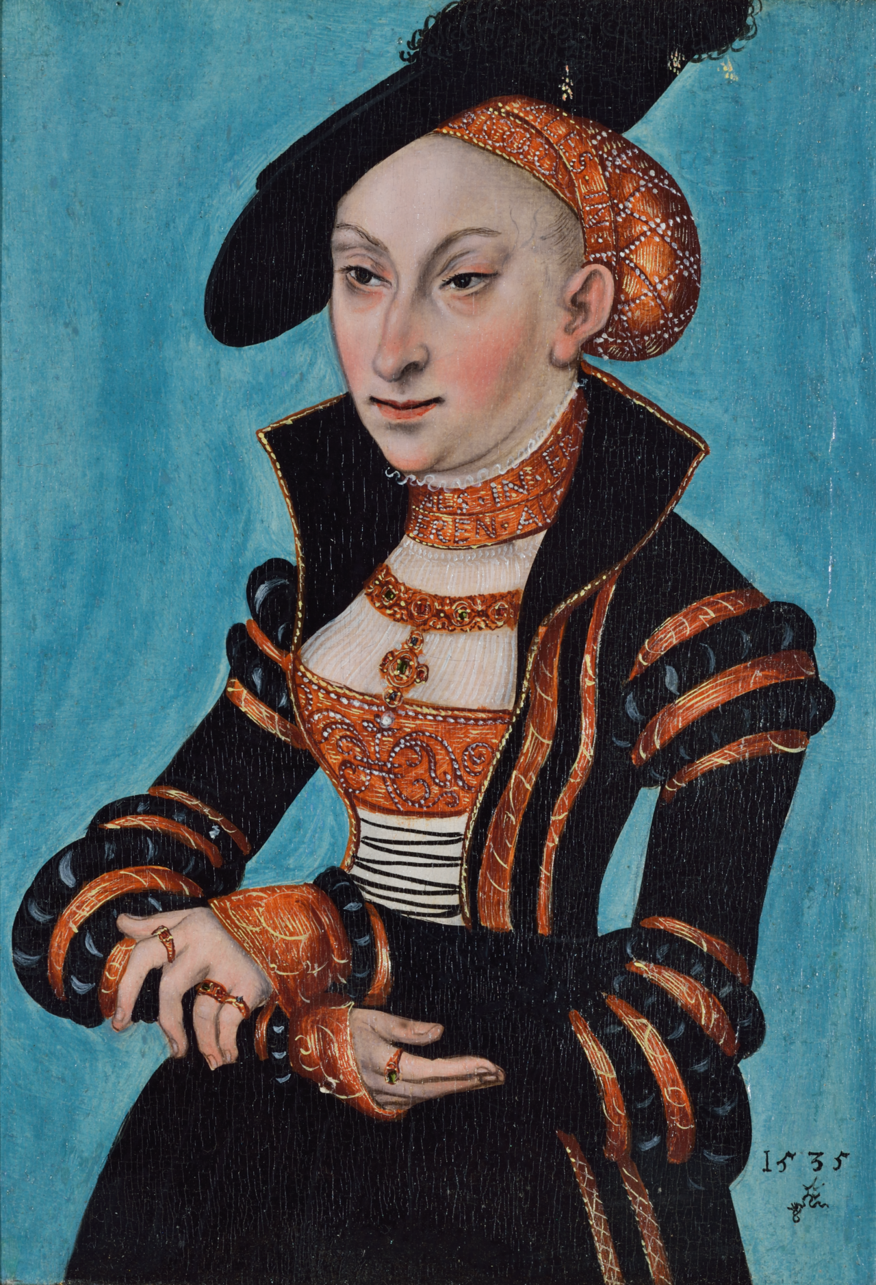 Portrait de Sibylle de Saxe - Lucas Cranach the Elder