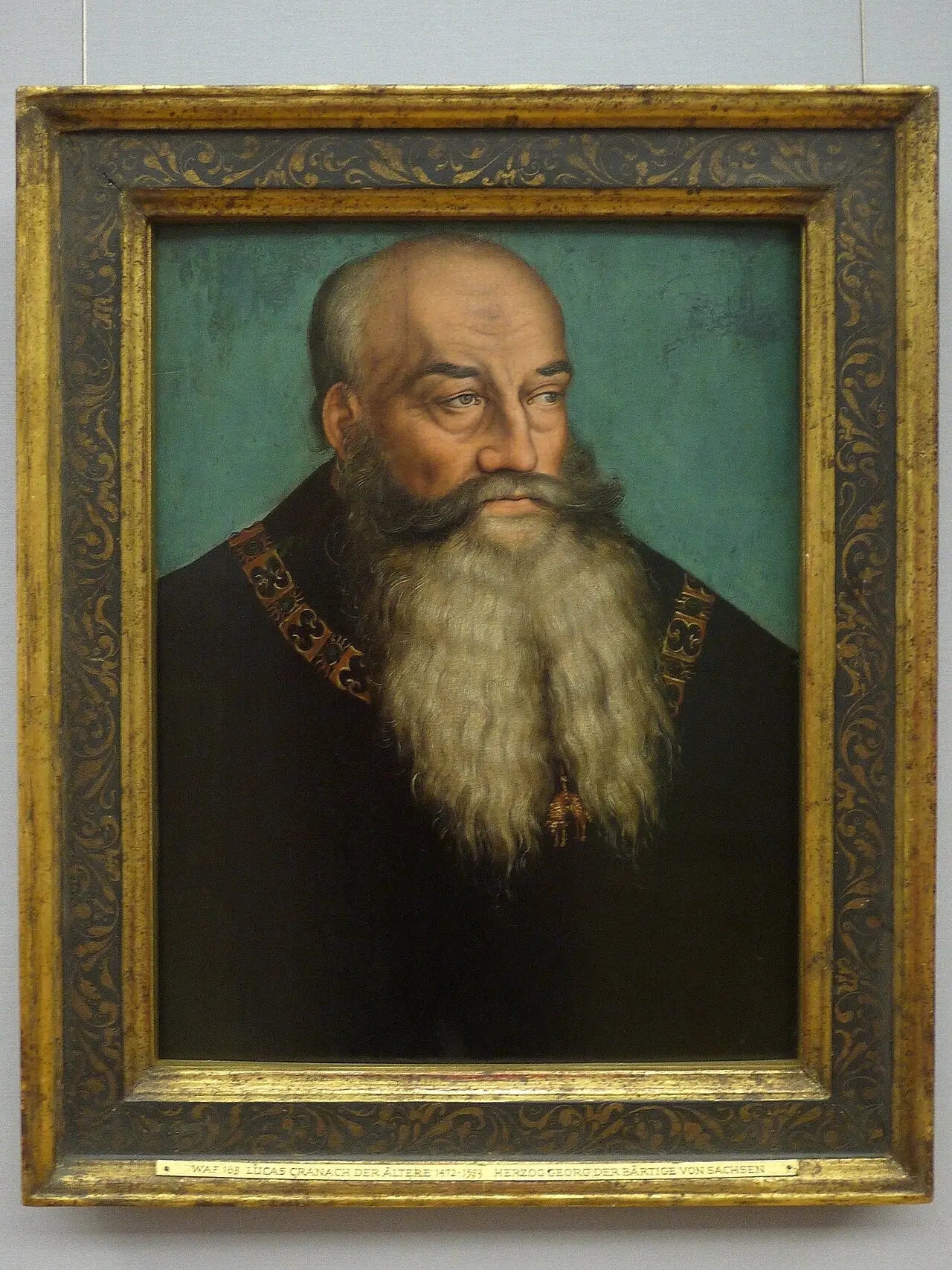 Portrait du duc Georges de Saxe dit Georges le barbu - Lucas Cranach the Elder - Alpha Reproduction