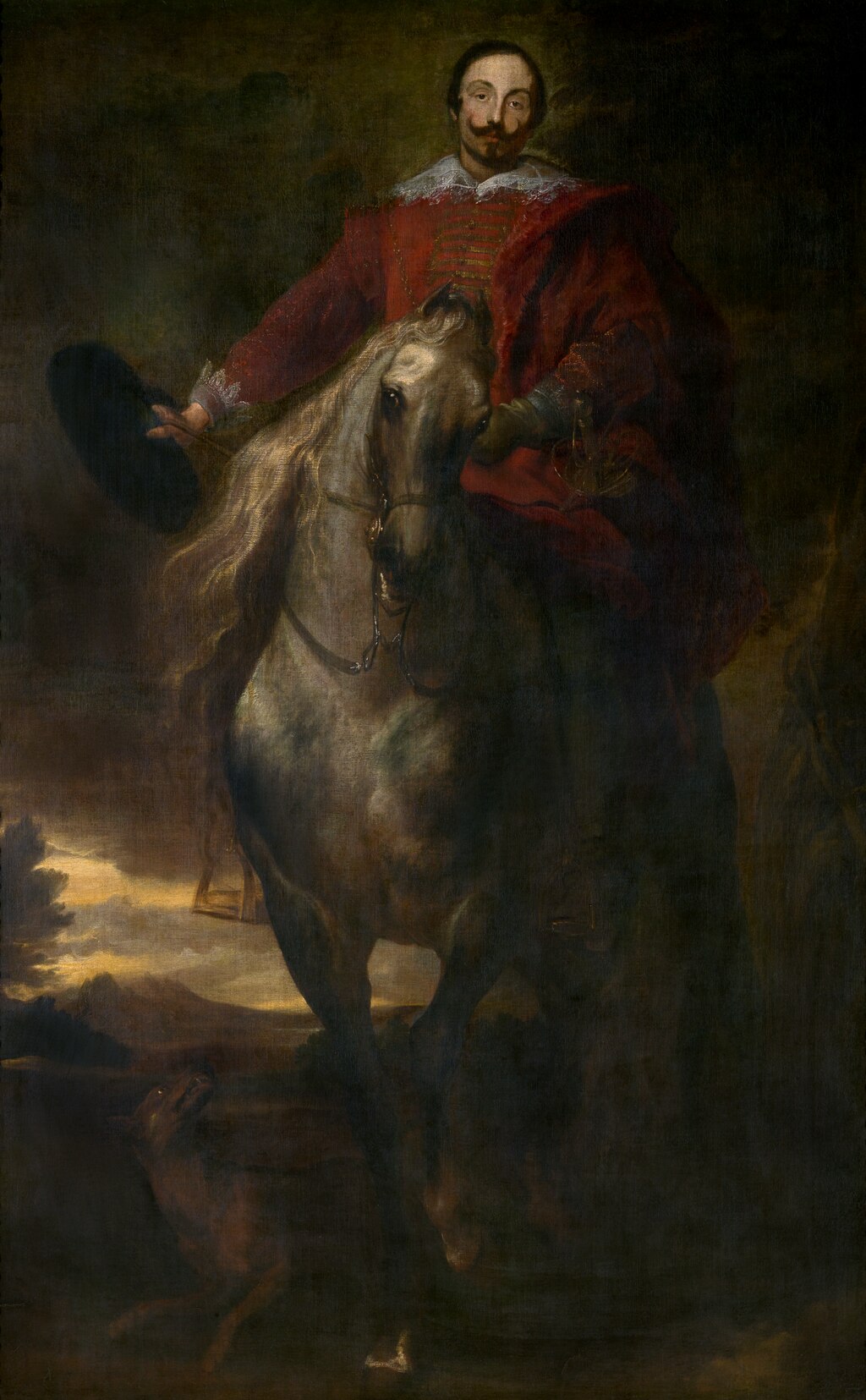 Portrait équestre du peintre Cornelis de Wael - Antoine van Dyck