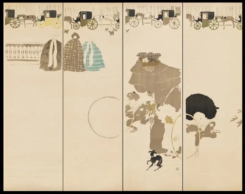 Promenade des Nounous, Frise des Fiacres - Pierre Bonnard