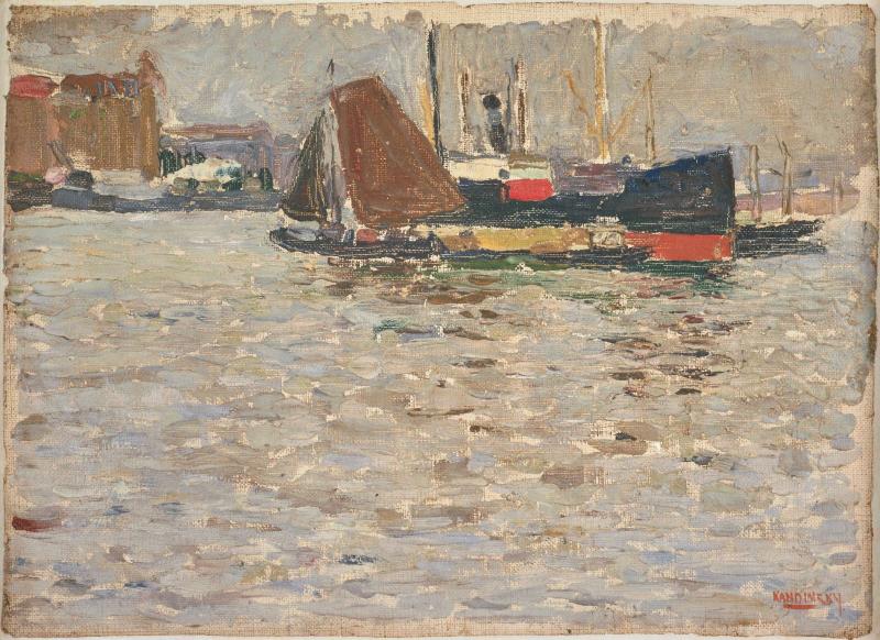 Reproduction du tableau « Rotterdam - Vassily Kandinsky » par Alpha Reproduction en peinture à l’huile