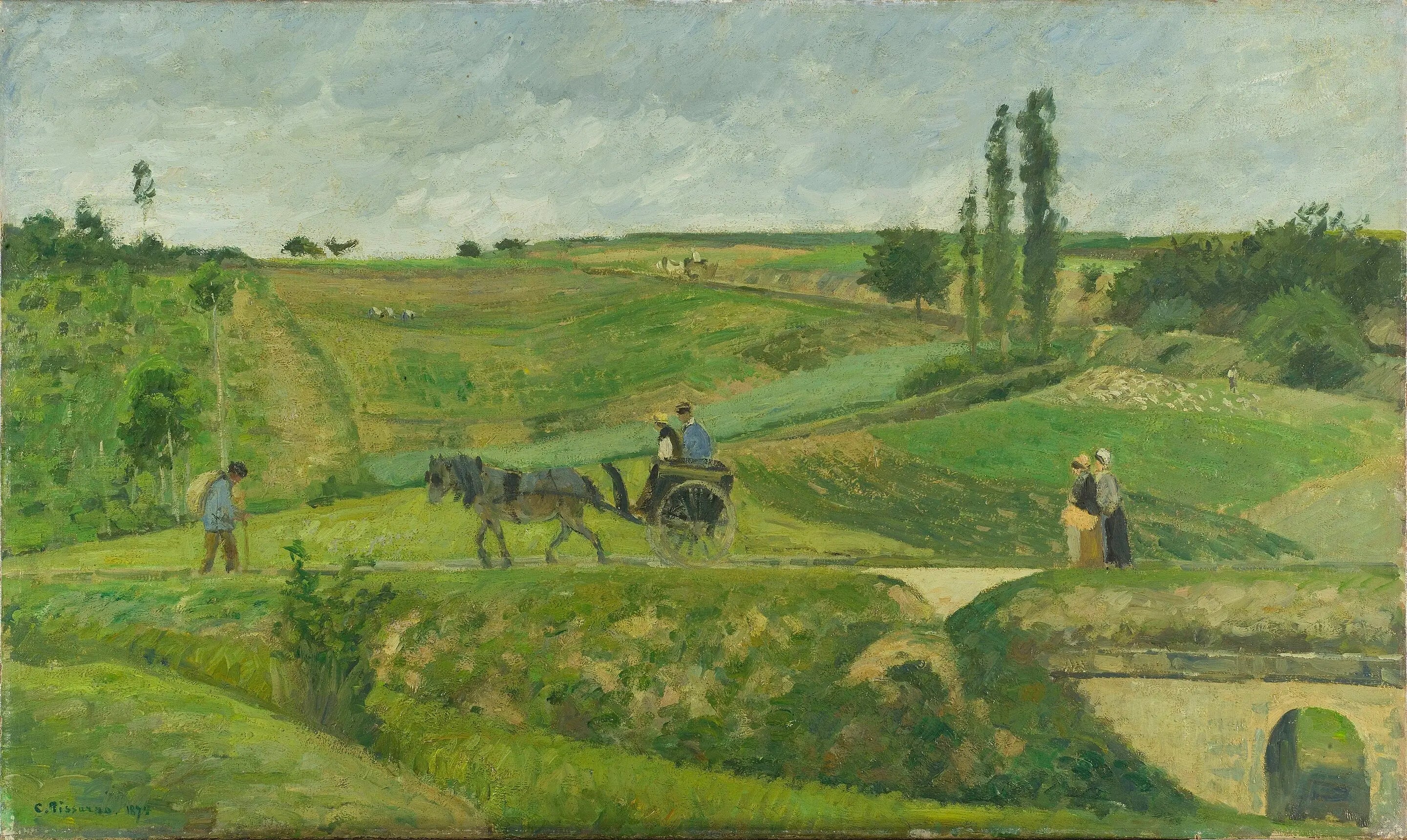 Reproduction du tableau « Route d'Ennery - Camille Pissarro » par Alpha Reproduction en peinture à l’huile