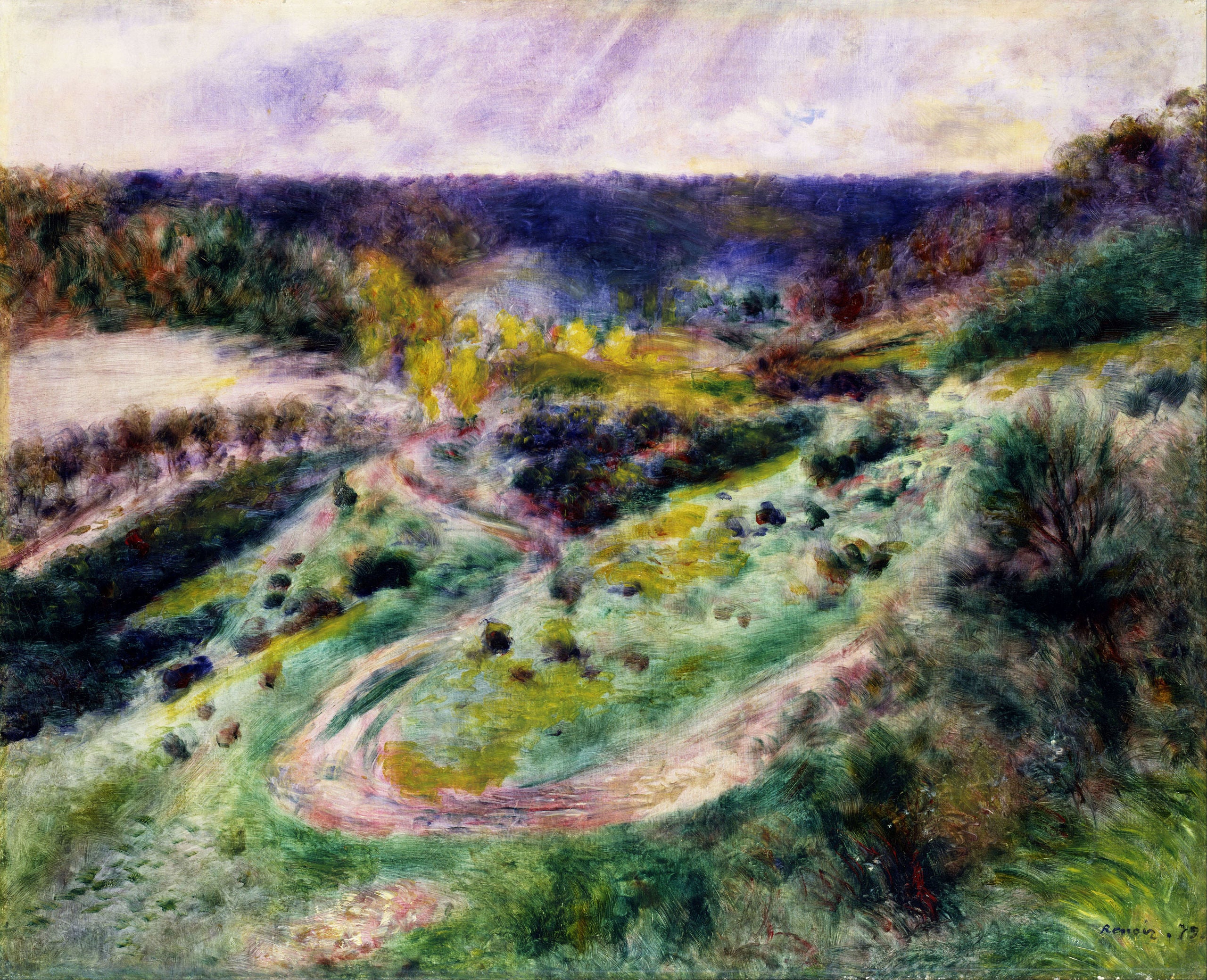 Reproduction du tableau « Route de Wargemont - Pierre-Auguste Renoir » par Alpha Reproduction en peinture à l’huile