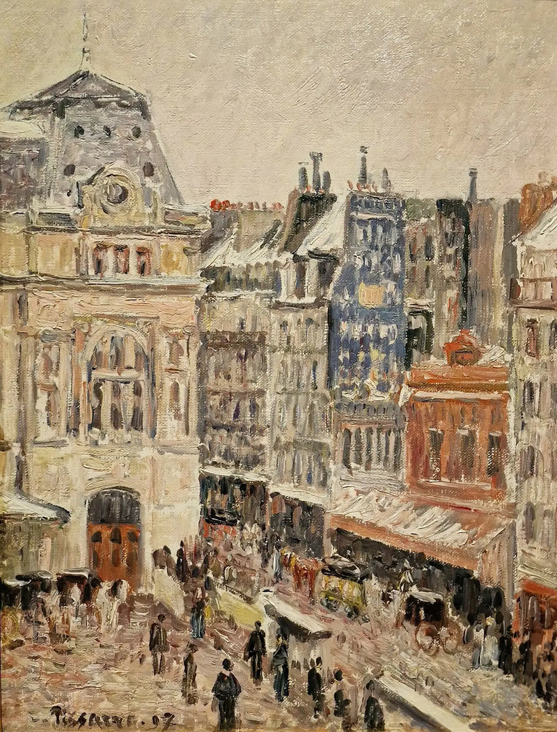 Rue d'Amsterdam et Gare Staint-Lazare - Camille Pissarro