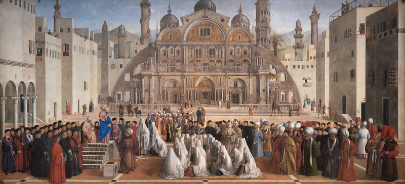 Saint Marc prêchant à Alexandrie - Giovanni Bellini