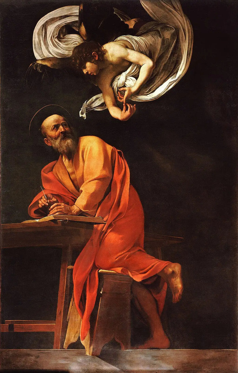 Saint Matthieu et l'Ange - Le Caravage
