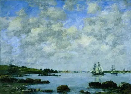 Sur la Meuse - Eugène Boudin