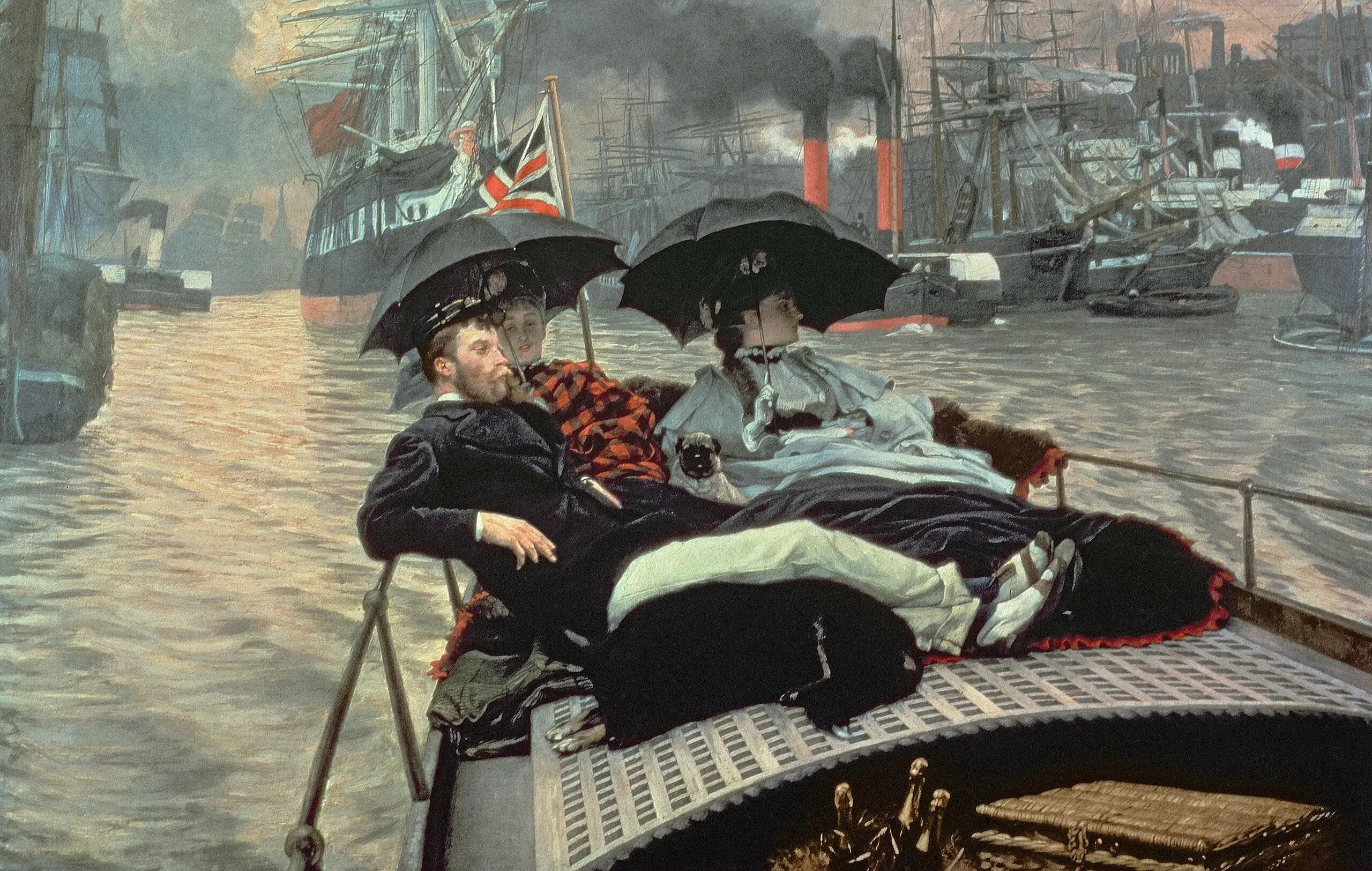 Sur la Tamise - James Tissot - Alpha Reproduction