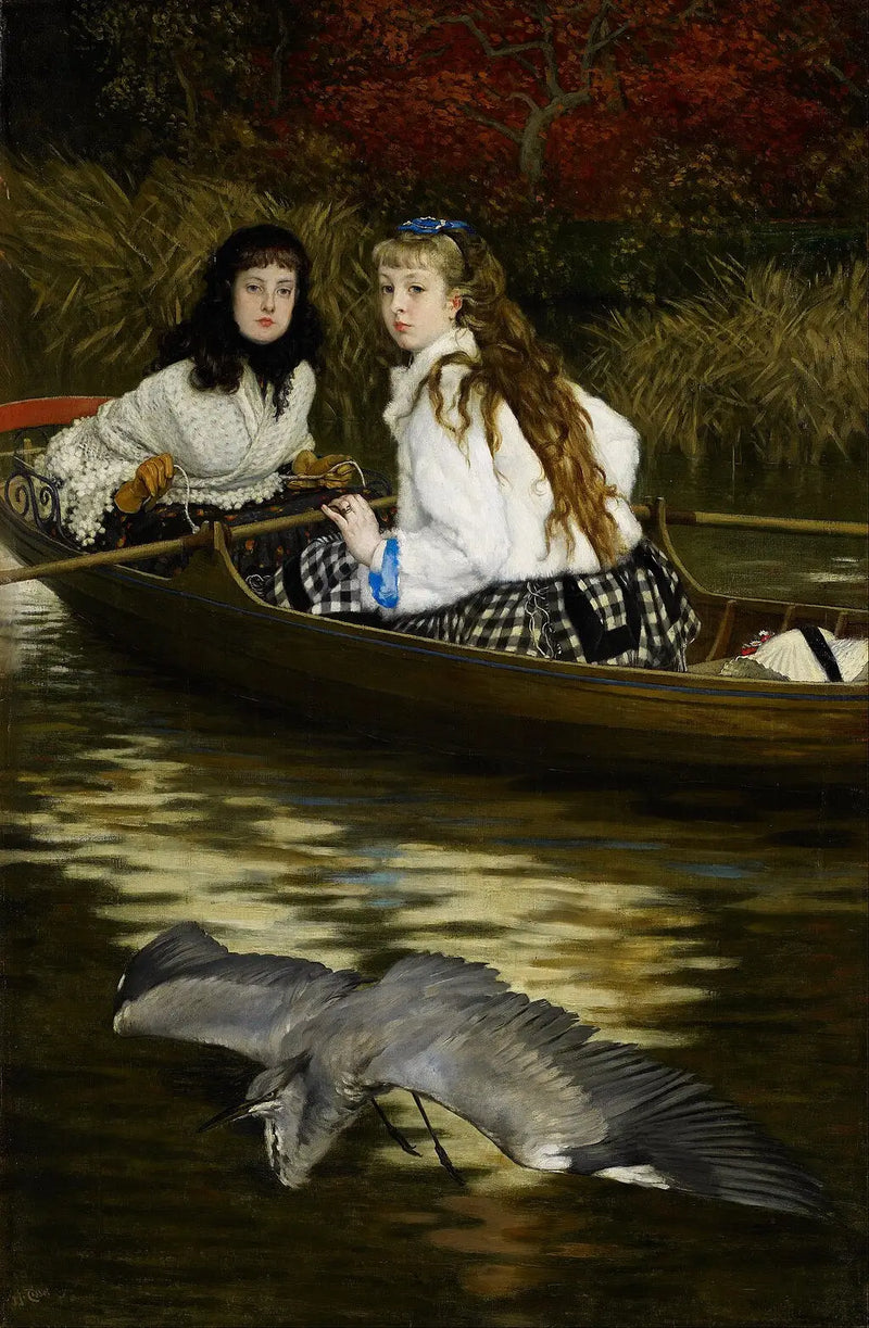 Sur la Tamise, un héron - James Tissot