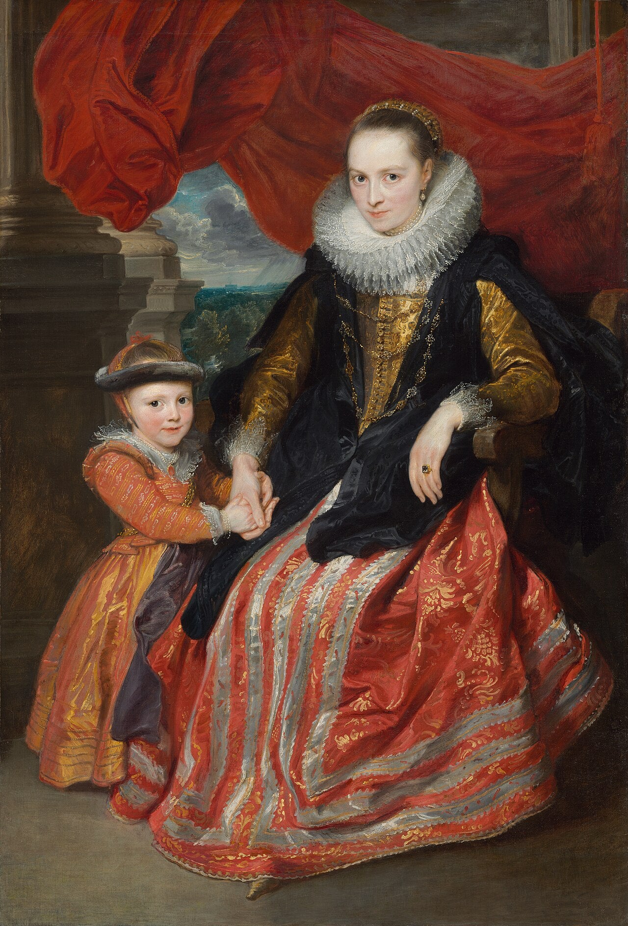 Susanna Fourment et sa fille - Antoine van Dyck
