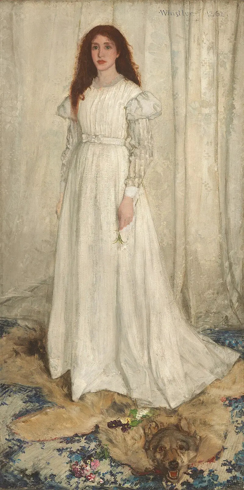 Symphonie en blanc n°1 : la jeune fille en blanc - James Abbott McNeill Whistler